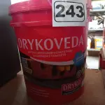 LOTE 243 - 01 BALDE DE DRYKOVEDA, ADITIVO IMPERMEABILIZANTE PARA ARGAMASSA E CONCRETO 18L. (NO ESTADO) ATENÇÃO! FAZER A VISITAÇÃO ANTES DE ARREMATAR, NÃO SABEMOS SE FUNCIONA. LEILÃO NÃO TEM GARANTIA E NEM DEVOLUÇÃO, SUJEITO A POSSÍVEIS AVARIAS VISÍVEIS/OCULTAS E/OU AUSÊNCIA DE COMPONENTES.