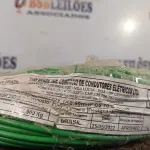 LOTE 290 - 01 ROLO DE CABO FLEXÍVEL 100M 1X2,5MM NA COR VERDE(NOVO). (NO ESTADO) ATENÇÃO! FAZER A VISITAÇÃO ANTES DE ARREMATAR, NÃO SABEMOS SE FUNCIONA. LEILÃO NÃO TEM GARANTIA E NEM DEVOLUÇÃO, SUJEITO A POSSÍVEIS AVARIAS VISÍVEIS/OCULTAS E/OU AUSÊNCIA DE COMPONENTES.