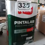 LOTE 335 - 01 LATA DE TINTA IQUINE PINTALAR FOSCO AVELUDADO 18L MARFIM. (NO ESTADO) ATENÇÃO! FAZER A VISITAÇÃO ANTES DE ARREMATAR, NÃO SABEMOS SE FUNCIONA. LEILÃO NÃO TEM GARANTIA E NEM DEVOLUÇÃO, SUJEITO A POSSÍVEIS AVARIAS VISÍVEIS/OCULTAS E/OU AUSÊNCIA DE COMPONENTES.