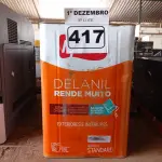 LOTE 417 - 01 LATA DE TINTA IQUINE DELANIL RENDE MUITO 18L SEM A IDENTIFICAÇÃO DA COR. (NO ESTADO) ATENÇÃO! FAZER A VISITAÇÃO ANTES DE ARREMATAR, NÃO SABEMOS SE FUNCIONA. LEILÃO NÃO TEM GARANTIA E NEM DEVOLUÇÃO, SUJEITO A POSSÍVEIS AVARIAS VISÍVEIS/OCULTAS E/OU AUSÊNCIA DE COMPONENTES.