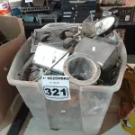 LOTE 321 - 01 LOTE COM MATERIAIS DIVERSOS. (NO ESTADO) ATENÇÃO! FAZER A VISITAÇÃO ANTES DE ARREMATAR, NÃO SABEMOS SE FUNCIONA. LEILÃO NÃO TEM GARANTIA E NEM DEVOLUÇÃO, SUJEITO A POSSÍVEIS AVARIAS VISÍVEIS/OCULTAS E/OU AUSÊNCIA DE COMPONENTES.