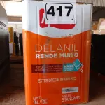 LOTE 417 - 01 LATA DE TINTA IQUINE DELANIL RENDE MUITO 18L SEM A IDENTIFICAÇÃO DA COR. (NO ESTADO) ATENÇÃO! FAZER A VISITAÇÃO ANTES DE ARREMATAR, NÃO SABEMOS SE FUNCIONA. LEILÃO NÃO TEM GARANTIA E NEM DEVOLUÇÃO, SUJEITO A POSSÍVEIS AVARIAS VISÍVEIS/OCULTAS E/OU AUSÊNCIA DE COMPONENTES.