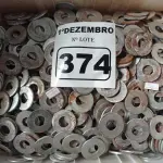 LOTE 374 - 01 LOTE COM VÁRIAS ARRUELAS. (NO ESTADO) ATENÇÃO! FAZER A VISITAÇÃO ANTES DE ARREMATAR, NÃO SABEMOS SE FUNCIONA. LEILÃO NÃO TEM GARANTIA E NEM DEVOLUÇÃO, SUJEITO A POSSÍVEIS AVARIAS VISÍVEIS/OCULTAS E/OU AUSÊNCIA DE COMPONENTES.