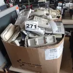 LOTE 271 - 01 LOTE COM VÁRIOS APARELHOS DE TELEFONE MARCAS E MODELOS DIVERSOS. (NO ESTADO) ATENÇÃO! FAZER A VISITAÇÃO ANTES DE ARREMATAR, NÃO SABEMOS SE FUNCIONA. LEILÃO NÃO TEM GARANTIA E NEM DEVOLUÇÃO, SUJEITO A POSSÍVEIS AVARIAS VISÍVEIS/OCULTAS E/OU AUSÊNCIA DE COMPONENTES.