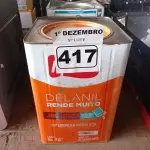 LOTE 417 - 01 LATA DE TINTA IQUINE DELANIL RENDE MUITO 18L SEM A IDENTIFICAÇÃO DA COR. (NO ESTADO) ATENÇÃO! FAZER A VISITAÇÃO ANTES DE ARREMATAR, NÃO SABEMOS SE FUNCIONA. LEILÃO NÃO TEM GARANTIA E NEM DEVOLUÇÃO, SUJEITO A POSSÍVEIS AVARIAS VISÍVEIS/OCULTAS E/OU AUSÊNCIA DE COMPONENTES.