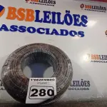 LOTE 280 - 01 ROLO DE CABO FLEXÍVEL 100M 1X10MM NA COR PRETA(NOVO). (NO ESTADO) ATENÇÃO! FAZER A VISITAÇÃO ANTES DE ARREMATAR, NÃO SABEMOS SE FUNCIONA. LEILÃO NÃO TEM GARANTIA E NEM DEVOLUÇÃO, SUJEITO A POSSÍVEIS AVARIAS VISÍVEIS/OCULTAS E/OU AUSÊNCIA DE COMPONENTES.