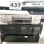 LOTE 437 - 01 MINIDISC DECK MDS-JN940, 01 STÉREO CASSETE DUPLO, 01 VIDEOCASSETE E 01 SCANNER MARCA HP. (NO ESTADO) ATENÇÃO! FAZER A VISITAÇÃO ANTES DE ARREMATAR, NÃO SABEMOS SE FUNCIONA. LEILÃO NÃO TEM GARANTIA E NEM DEVOLUÇÃO, SUJEITO A POSSÍVEIS AVARIAS VISÍVEIS/OCULTAS E/OU AUSÊNCIA DE COMPONENTES.