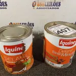 LOTE 407 - 02 GALÕES DE ESMALTE IQUINE MADEIRA E METAIS 3,6L SENDO 01 NA COR MARROM TABACO. (NO ESTADO) ATENÇÃO! FAZER A VISITAÇÃO ANTES DE ARREMATAR, NÃO SABEMOS SE FUNCIONA. LEILÃO NÃO TEM GARANTIA E NEM DEVOLUÇÃO, SUJEITO A POSSÍVEIS AVARIAS VISÍVEIS/OCULTAS E/OU AUSÊNCIA DE COMPONENTES.