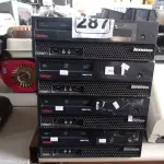 LOTE 287 - 04 CPU’S MARCAS LENOVO. (NO ESTADO) ATENÇÃO! FAZER A VISITAÇÃO ANTES DE ARREMATAR, NÃO SABEMOS SE FUNCIONA. LEILÃO NÃO TEM GARANTIA E NEM DEVOLUÇÃO, SUJEITO A POSSÍVEIS AVARIAS VISÍVEIS/OCULTAS E/OU AUSÊNCIA DE COMPONENTES.