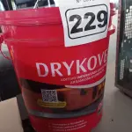 LOTE 229 - 01 BALDE DE DRYKOVEDA, ADITIVO IMPERMEABILIZANTE PARA ARGAMASSA E CONCRETO 18L. (NO ESTADO) ATENÇÃO! FAZER A VISITAÇÃO ANTES DE ARREMATAR, NÃO SABEMOS SE FUNCIONA. LEILÃO NÃO TEM GARANTIA E NEM DEVOLUÇÃO, SUJEITO A POSSÍVEIS AVARIAS VISÍVEIS/OCULTAS E/OU AUSÊNCIA DE COMPONENTES.