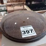 LOTE 397 - 05 DISCOS DE CORTE REFORÇADO. (NO ESTADO) ATENÇÃO! FAZER A VISITAÇÃO ANTES DE ARREMATAR, NÃO SABEMOS SE FUNCIONA. LEILÃO NÃO TEM GARANTIA E NEM DEVOLUÇÃO, SUJEITO A POSSÍVEIS AVARIAS VISÍVEIS/OCULTAS E/OU AUSÊNCIA DE COMPONENTES.