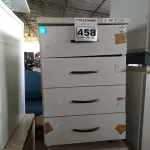 LOTE 458 - 02 GAVETEIROS SENDO 01 COM 04 E OUTRO COM 03 GAVETAS. (NO ESTADO) ATENÇÃO! FAZER A VISITAÇÃO ANTES DE ARREMATAR, NÃO SABEMOS SE FUNCIONA. LEILÃO NÃO TEM GARANTIA E NEM DEVOLUÇÃO, SUJEITO A POSSÍVEIS AVARIAS VISÍVEIS/OCULTAS E/OU AUSÊNCIA DE COMPONENTES.