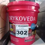 LOTE 302 - 01 BALDE DE DRYKOVEDA, ADITIVO IMPERMEABILIZANTE PARA ARGAMASSA E CONCRETO 18L. (NO ESTADO) ATENÇÃO! FAZER A VISITAÇÃO ANTES DE ARREMATAR, NÃO SABEMOS SE FUNCIONA. LEILÃO NÃO TEM GARANTIA E NEM DEVOLUÇÃO, SUJEITO A POSSÍVEIS AVARIAS VISÍVEIS/OCULTAS E/OU AUSÊNCIA DE COMPONENTES.