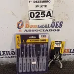 LOTE 025 - 01 KIT DE CHAVE CANHÃO E 01 MINI ALICATE UNIVERSAL 4”. (NO ESTADO) ATENÇÃO! FAZER A VISITAÇÃO ANTES DE ARREMATAR, NÃO SABEMOS SE FUNCIONA. LEILÃO NÃO TEM GARANTIA E NEM DEVOLUÇÃO, SUJEITO A POSSÍVEIS AVARIAS VISÍVEIS/OCULTAS E/OU AUSÊNCIA DE COMPONENTES.