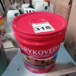 LOTE 318 - 01 BALDE DE DRYKOVEDA, ADITIVO IMPERMEABILIZANTE PARA ARGAMASSA E CONCRETO 18L. (NO ESTADO) ATENÇÃO! FAZER A VISITAÇÃO ANTES DE ARREMATAR, NÃO SABEMOS SE FUNCIONA. LEILÃO NÃO TEM GARANTIA E NEM DEVOLUÇÃO, SUJEITO A POSSÍVEIS AVARIAS VISÍVEIS/OCULTAS E/OU AUSÊNCIA DE COMPONENTES.