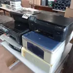 LOTE 296 - 10 IMPRESSORAS MARCAS E MODELOS DIVERSOS PARA RETIRADA DE PEÇAS. (NO ESTADO) ATENÇÃO! FAZER A VISITAÇÃO ANTES DE ARREMATAR, NÃO SABEMOS SE FUNCIONA. LEILÃO NÃO TEM GARANTIA E NEM DEVOLUÇÃO, SUJEITO A POSSÍVEIS AVARIAS VISÍVEIS/OCULTAS E/OU AUSÊNCIA DE COMPONENTES.