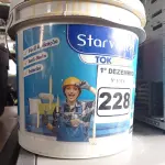 LOTE 228 - 01 BALDE DE MASSA ACRÍLICA STAR VINIL TOK PVA 16L. (NO ESTADO) ATENÇÃO! FAZER A VISITAÇÃO ANTES DE ARREMATAR, NÃO SABEMOS SE FUNCIONA. LEILÃO NÃO TEM GARANTIA E NEM DEVOLUÇÃO, SUJEITO A POSSÍVEIS AVARIAS VISÍVEIS/OCULTAS E/OU AUSÊNCIA DE COMPONENTES.