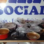 LOTE 065 - 01 - JOGO DE PANELA TRAMONTINA 15 PEÇAS (NO ESTADO, NÃO SABEMOS SE FUNCIONA. LEILÃO NÃO TEM GARANTIA E NEM DEVOLUÇÃO, SUJEITO A POSSÍVEIS AVARIAS VISÍVEIS/OCULTAS E/OU AUSÊNCIA DE COMPONENTES)