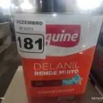 LOTE 181 - 01 LATA DE TINTA IQUINE DELANIL RENDE MUITO 18L NA COR BRANCO GELO. (NO ESTADO) ATENÇÃO! FAZER A VISITAÇÃO ANTES DE ARREMATAR, NÃO SABEMOS SE FUNCIONA. LEILÃO NÃO TEM GARANTIA E NEM DEVOLUÇÃO, SUJEITO A POSSÍVEIS AVARIAS VISÍVEIS/OCULTAS E/OU AUSÊNCIA DE COMPONENTES.