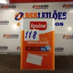 LOTE 118 - 01 LATA DE TINTA IQUINE 18L. (NO ESTADO, NÃO SABEMOS SE FUNCIONA. LEILÃO NÃO TEM GARANTIA E NEM DEVOLUÇÃO).