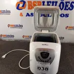 LOTE 038 - 01 PANIFICADORA MULTIPANE MARCA BRITANIA 220V. (NO ESTADO) ATENÇÃO! FAZER A VISITAÇÃO ANTES DE ARREMATAR, NÃO SABEMOS SE FUNCIONA. LEILÃO NÃO TEM GARANTIA E NEM DEVOLUÇÃO, SUJEITO A POSSÍVEIS AVARIAS VISÍVEIS/OCULTAS E/OU AUSÊNCIA DE COMPONENTES.