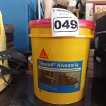 LOTE 049 - 01 BALDE DE SIKANOL ALVENARIA, ADITIVO PLASTIFICANTE PARA ARGAMASSA DE ASSENTAMENTO E REBOCO 18L. (NO ESTADO) ATENÇÃO! FAZER A VISITAÇÃO ANTES DE ARREMATAR, NÃO SABEMOS SE FUNCIONA. LEILÃO NÃO TEM GARANTIA E NEM DEVOLUÇÃO, SUJEITO A POSSÍVEIS AVARIAS VISÍVEIS/OCULTAS E/OU AUSÊNCIA DE COMPONENTES.