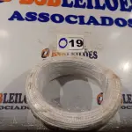 LOTE 019 - 01 ROLO DE CABO FLEXÍVEL 100M 1X2,5MM COR BRANCA STAR BRAZIL COM SELO INMETRO. (NOVO). (NO ESTADO, NÃO SABEMOS SE FUNCIONA. LEILÃO NÃO TEM GARANTIA E NEM DEVOLUÇÃO).