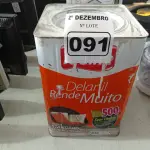 LOTE 091 - 01 LATA DE TINTA IQUINE DELANIL RENDE MUITO 18L FOSCO BASE “M”. (NO ESTADO) ATENÇÃO! FAZER A VISITAÇÃO ANTES DE ARREMATAR, NÃO SABEMOS SE FUNCIONA. LEILÃO NÃO TEM GARANTIA E NEM DEVOLUÇÃO, SUJEITO A POSSÍVEIS AVARIAS VISÍVEIS/OCULTAS E/OU AUSÊNCIA DE COMPONENTES.