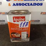 LOTE 117 - 01 LATA DE TINTA IQUINE 18L. (NO ESTADO, NÃO SABEMOS SE FUNCIONA. LEILÃO NÃO TEM GARANTIA E NEM DEVOLUÇÃO).
