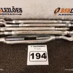 LOTE 194 - 05 ESTICADORES PARA CABO DE AÇO. (NO ESTADO) ATENÇÃO! FAZER A VISITAÇÃO ANTES DE ARREMATAR, NÃO SABEMOS SE FUNCIONA. LEILÃO NÃO TEM GARANTIA E NEM DEVOLUÇÃO, SUJEITO A POSSÍVEIS AVARIAS VISÍVEIS/OCULTAS E/OU AUSÊNCIA DE COMPONENTES.