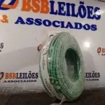 LOTE 018 - 01 ROLO DE CABO FLEXÍVEL 100M 1X10MM COR VERDE STAR BRAZIL COM SELO INMETRO. (NOVO). (NO ESTADO, NÃO SABEMOS SE FUNCIONA. LEILÃO NÃO TEM GARANTIA E NEM DEVOLUÇÃO).