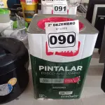 LOTE 090 - 01 LATA DE TINTA IQUINE PINTALAR INTERIORES 18L FOSCO AVELUDADO BRANCO NEVE. (NO ESTADO) ATENÇÃO! FAZER A VISITAÇÃO ANTES DE ARREMATAR, NÃO SABEMOS SE FUNCIONA. LEILÃO NÃO TEM GARANTIA E NEM DEVOLUÇÃO, SUJEITO A POSSÍVEIS AVARIAS VISÍVEIS/OCULTAS E/OU AUSÊNCIA DE COMPONENTES.