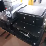 LOTE 102 - 10 IMPRESSORAS MARCAS E MODELOS DIVERSOS. (NO ESTADO) ATENÇÃO! FAZER A VISITAÇÃO ANTES DE ARREMATAR, NÃO SABEMOS SE FUNCIONA. LEILÃO NÃO TEM GARANTIA E NEM DEVOLUÇÃO, SUJEITO A POSSÍVEIS AVARIAS VISÍVEIS/OCULTAS E/OU AUSÊNCIA DE COMPONENTES.