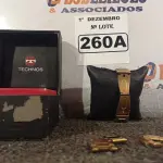LOTE 260 - 01 RELÓGIO FEMININO MARCA TECNOS NA COR ROSÊ (NO ESTADO) ATENÇÃO! FAZER A VISITAÇÃO ANTES DE ARREMATAR, NÃO SABEMOS SE FUNCIONA. LEILÃO NÃO TEM GARANTIA E NEM DEVOLUÇÃO, SUJEITO A POSSÍVEIS AVARIAS VISÍVEIS/OCULTAS E/OU AUSÊNCIA DE COMPONENTES.