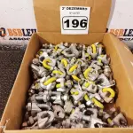 LOTE 196 - 01 LOTE COM VÁRIOS CLIPS PARA CABO DE AÇO 3/8”. (NO ESTADO) ATENÇÃO! FAZER A VISITAÇÃO ANTES DE ARREMATAR, NÃO SABEMOS SE FUNCIONA. LEILÃO NÃO TEM GARANTIA E NEM DEVOLUÇÃO, SUJEITO A POSSÍVEIS AVARIAS VISÍVEIS/OCULTAS E/OU AUSÊNCIA DE COMPONENTES.