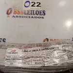 LOTE 022 - 01 ROLO DE CABO FLEXÍVEL 100M 1X2,5MM COR CINZA STAR BRAZIL COM SELO INMETRO. (NOVO). (NO ESTADO, NÃO SABEMOS SE FUNCIONA. LEILÃO NÃO TEM GARANTIA E NEM DEVOLUÇÃO).