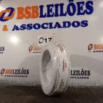 LOTE 017 - 01 ROLO DE CABO FLEXÍVEL 100M 1X4MM COR BRANCA STAR BRAZIL COM SELO INMETRO. (NOVO). (NO ESTADO, NÃO SABEMOS SE FUNCIONA. LEILÃO NÃO TEM GARANTIA E NEM DEVOLUÇÃO).
