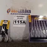 LOTE 115 - 01 KIT DE CHAVES CANHÃO E 01 MINI ALICATE UNIVERSAL 4”. (NO ESTADO) ATENÇÃO! FAZER A VISITAÇÃO ANTES DE ARREMATAR, NÃO SABEMOS SE FUNCIONA. LEILÃO NÃO TEM GARANTIA E NEM DEVOLUÇÃO, SUJEITO A POSSÍVEIS AVARIAS VISÍVEIS/OCULTAS E/OU AUSÊNCIA DE COMPONENTES.