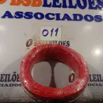 LOTE 011 - 01 ROLO DE CABO FLEXÍVEL 100M 1X2,5MM COR VERMELHO STAR BRAZIL COM SELO INMETRO. (NOVO). (NO ESTADO, NÃO SABEMOS SE FUNCIONA. LEILÃO NÃO TEM GARANTIA E NEM DEVOLUÇÃO).
