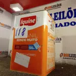 LOTE 118 - 01 LATA DE TINTA IQUINE 18L. (NO ESTADO, NÃO SABEMOS SE FUNCIONA. LEILÃO NÃO TEM GARANTIA E NEM DEVOLUÇÃO).