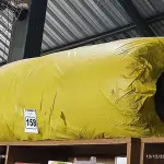 LOTE 158 - 01 ROLO DE LÃ DE VIDRO. (NO ESTADO) ATENÇÃO! FAZER A VISITAÇÃO ANTES DE ARREMATAR, NÃO SABEMOS SE FUNCIONA. LEILÃO NÃO TEM GARANTIA E NEM DEVOLUÇÃO, SUJEITO A POSSÍVEIS AVARIAS VISÍVEIS/OCULTAS E/OU AUSÊNCIA DE COMPONENTES.