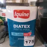 LOTE 175 - 01 LATA DE TINTA IQUINE DIATEX PINTA MAIS 18L FOSCO BASE “P”. (NO ESTADO) ATENÇÃO! FAZER A VISITAÇÃO ANTES DE ARREMATAR, NÃO SABEMOS SE FUNCIONA. LEILÃO NÃO TEM GARANTIA E NEM DEVOLUÇÃO, SUJEITO A POSSÍVEIS AVARIAS VISÍVEIS/OCULTAS E/OU AUSÊNCIA DE COMPONENTES.
