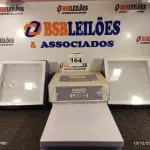 LOTE 164 - 05 LUMINÁRIAS DE EMBUTIR. (NO ESTADO) ATENÇÃO! FAZER A VISITAÇÃO ANTES DE ARREMATAR, NÃO SABEMOS SE FUNCIONA. LEILÃO NÃO TEM GARANTIA E NEM DEVOLUÇÃO, SUJEITO A POSSÍVEIS AVARIAS VISÍVEIS/OCULTAS E/OU AUSÊNCIA DE COMPONENTES.