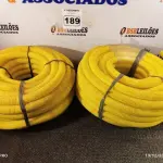 LOTE 189 - 02 ROLOS DE MANGUEIRA CORRUGADA. (NO ESTADO) ATENÇÃO! FAZER A VISITAÇÃO ANTES DE ARREMATAR, NÃO SABEMOS SE FUNCIONA. LEILÃO NÃO TEM GARANTIA E NEM DEVOLUÇÃO, SUJEITO A POSSÍVEIS AVARIAS VISÍVEIS/OCULTAS E/OU AUSÊNCIA DE COMPONENTES.
