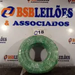 LOTE 018 - 01 ROLO DE CABO FLEXÍVEL 100M 1X10MM COR VERDE STAR BRAZIL COM SELO INMETRO. (NOVO). (NO ESTADO, NÃO SABEMOS SE FUNCIONA. LEILÃO NÃO TEM GARANTIA E NEM DEVOLUÇÃO).