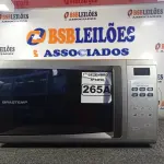 LOTE 265 - 01 MICRO-ONDAS MARCA BRASTEMP. (NO ESTADO) ATENÇÃO! FAZER A VISITAÇÃO ANTES DE ARREMATAR, NÃO SABEMOS SE FUNCIONA. LEILÃO NÃO TEM GARANTIA E NEM DEVOLUÇÃO, SUJEITO A POSSÍVEIS AVARIAS VISÍVEIS/OCULTAS E/OU AUSÊNCIA DE COMPONENTES.