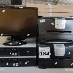 LOTE 184 - 02 IMPRESSORAS LEXMARK E342N, 02 CPU’S, 02 MONITORES E 03 TECLADOS. (NO ESTADO) ATENÇÃO! FAZER A VISITAÇÃO ANTES DE ARREMATAR, NÃO SABEMOS SE FUNCIONA. LEILÃO NÃO TEM GARANTIA E NEM DEVOLUÇÃO, SUJEITO A POSSÍVEIS AVARIAS VISÍVEIS/OCULTAS E/OU AUSÊNCIA DE COMPONENTES.