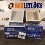 LOTE 153 - 06 LUMINÁRIAS DE EMBUTIR. (NO ESTADO) ATENÇÃO! FAZER A VISITAÇÃO ANTES DE ARREMATAR, NÃO SABEMOS SE FUNCIONA. LEILÃO NÃO TEM GARANTIA E NEM DEVOLUÇÃO, SUJEITO A POSSÍVEIS AVARIAS VISÍVEIS/OCULTAS E/OU AUSÊNCIA DE COMPONENTES.