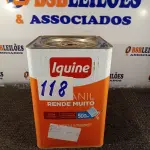 LOTE 118 - 01 LATA DE TINTA IQUINE 18L. (NO ESTADO, NÃO SABEMOS SE FUNCIONA. LEILÃO NÃO TEM GARANTIA E NEM DEVOLUÇÃO).