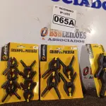 LOTE 065 - 03 KITS DE GRAMPOS DE PRESSÃO. (NO ESTADO) ATENÇÃO! FAZER A VISITAÇÃO ANTES DE ARREMATAR, NÃO SABEMOS SE FUNCIONA. LEILÃO NÃO TEM GARANTIA E NEM DEVOLUÇÃO, SUJEITO A POSSÍVEIS AVARIAS VISÍVEIS/OCULTAS E/OU AUSÊNCIA DE COMPONENTES.